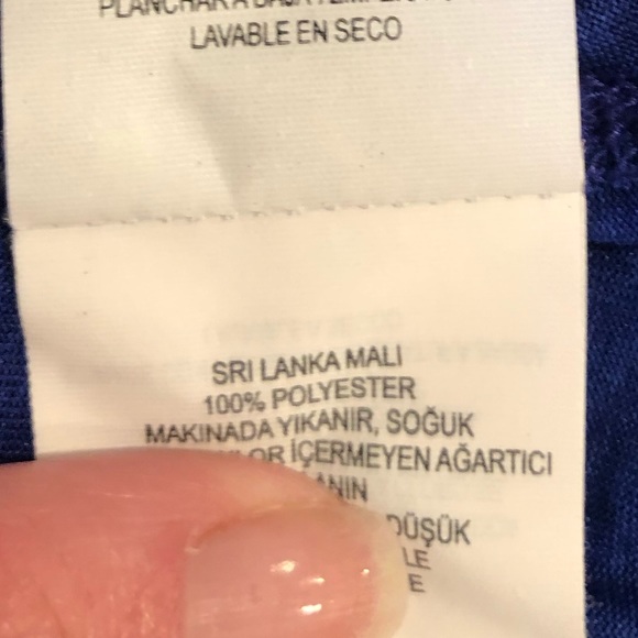 Prana Blue Criss Ross Work Out Tank with Cowl Detail in the Back, Size M - Picture 5 of 6